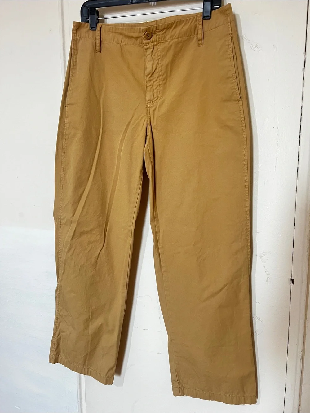 J.CREW 484 Slim Fit Khaki Cotton Twill Chino Pants Men’s 28W Flat Front